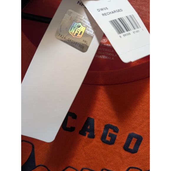 Chicago Bears NFL Team Apparel Long Sleeve Shirt Blue Orange Women's Size S New! - Picture 4 of 8